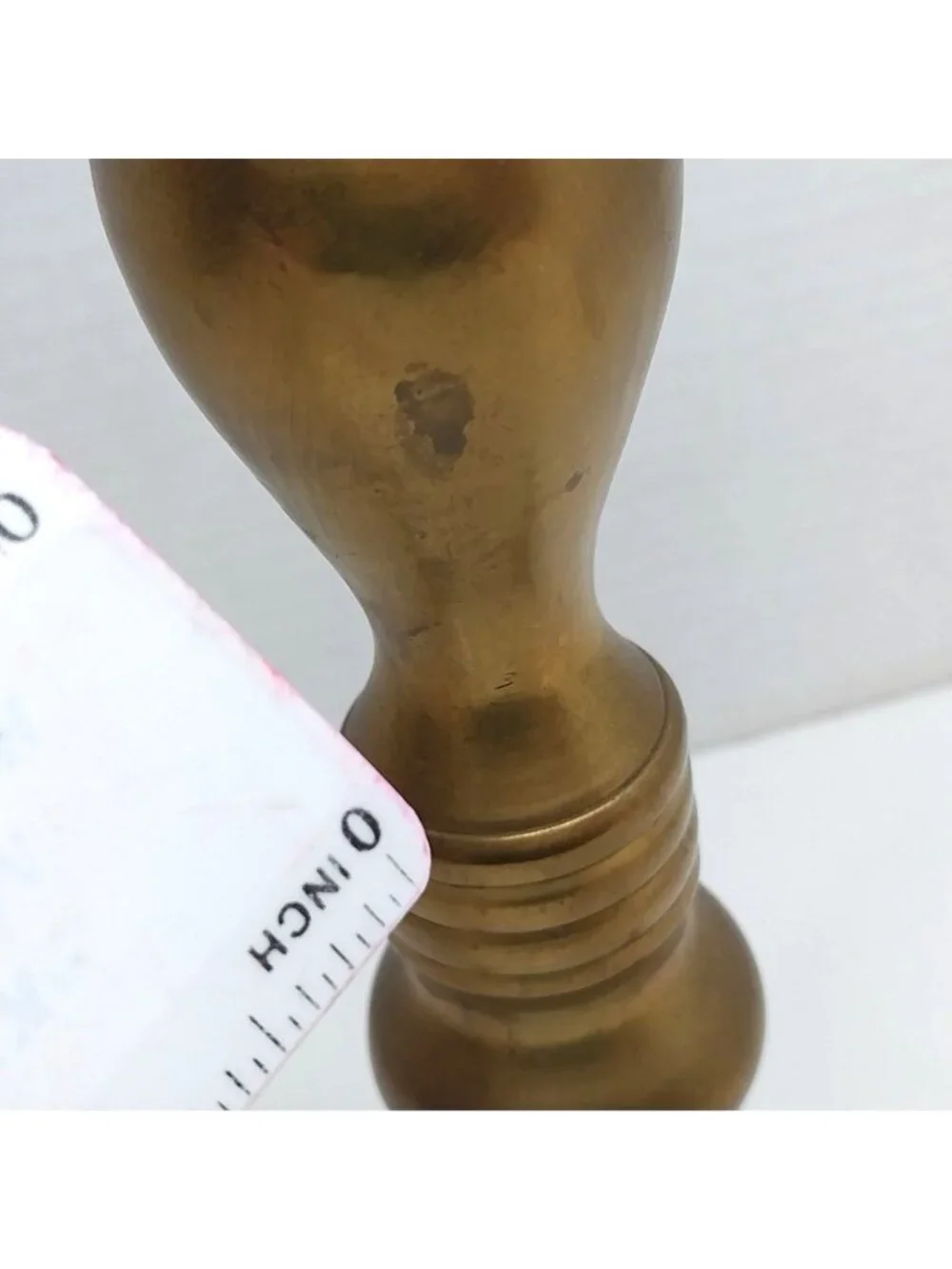Vintage Brass Candlestick Holder Ornate Tall Pillar Stand 16